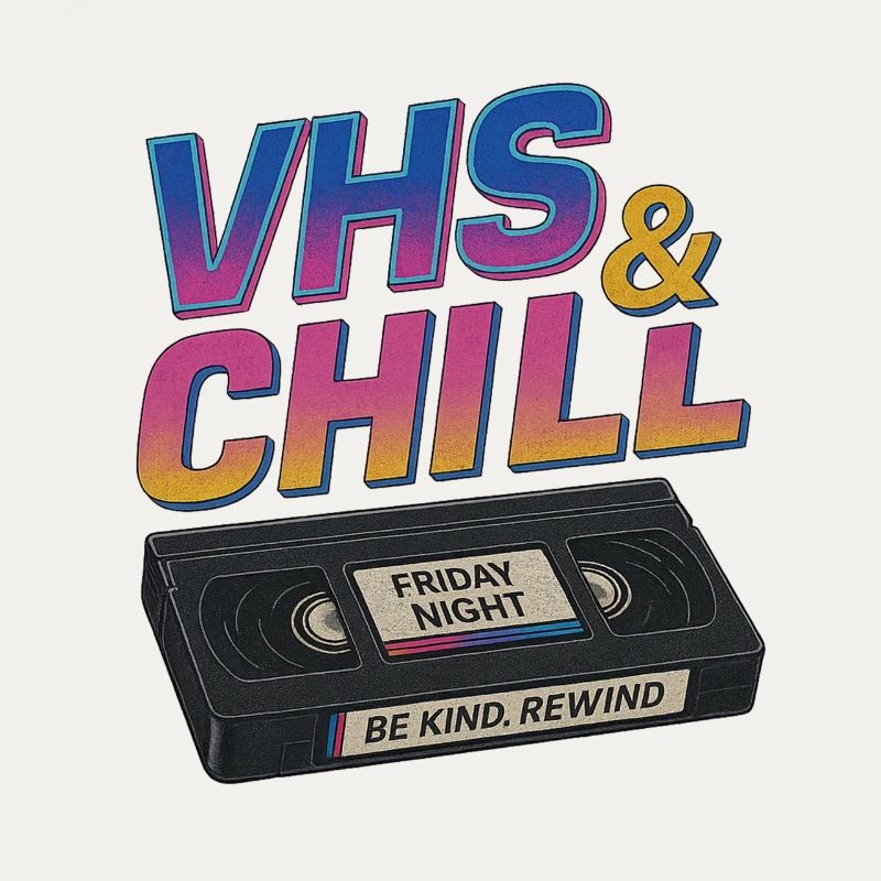 Conception de cassettes VHS & Chill Retro