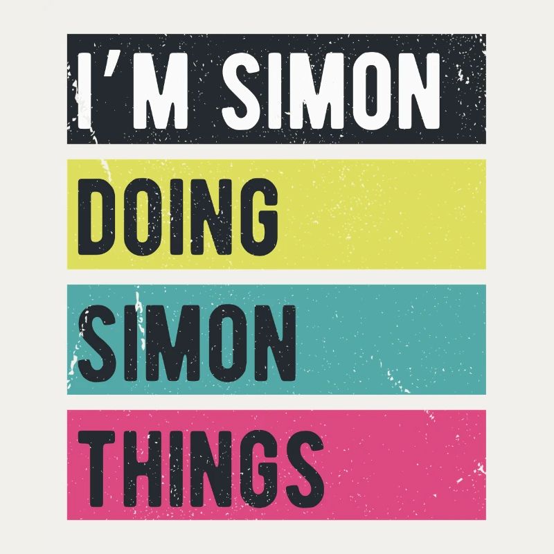 I’m Simon Doing Simon Things Retro Colors