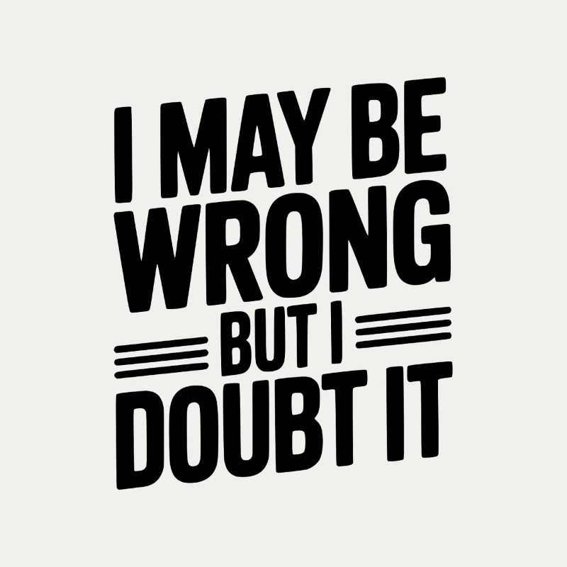 I May Be Wrong But I Doubt It