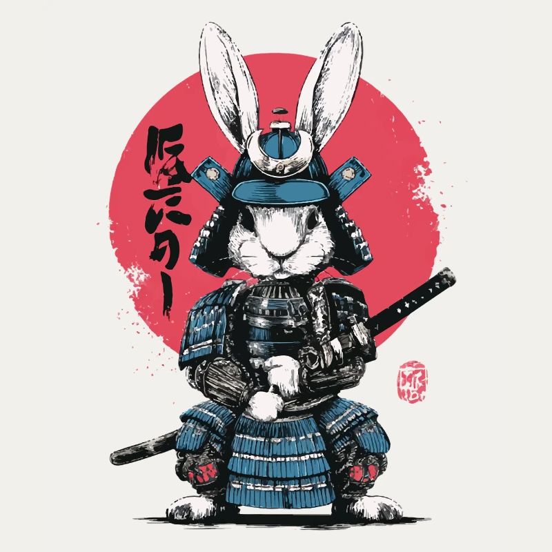 Bunny Samurai in Armor