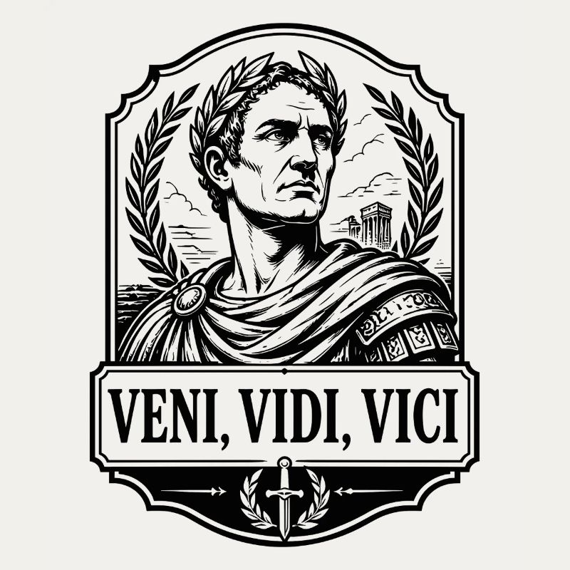 Caesar Veni Vidi Vici Rom Imperator Retro