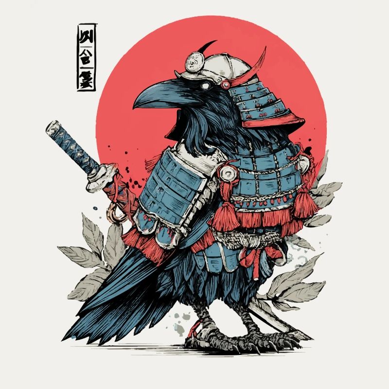 Crimson Samurai Raven Armor