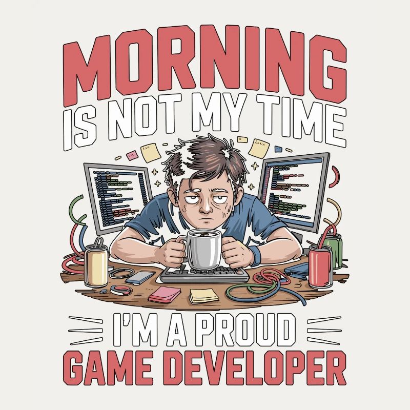 Game Developer Morning n’est pas mon temps Coder de jeux