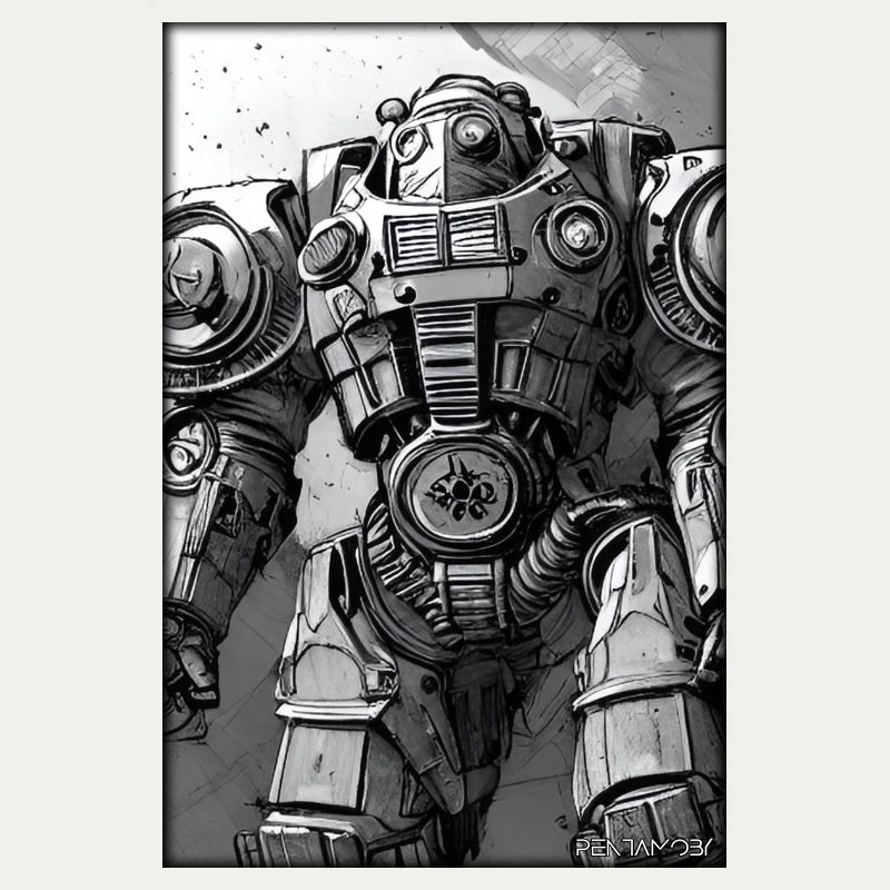 Kampfbot Roboter Supersoldat Maschine Krieger