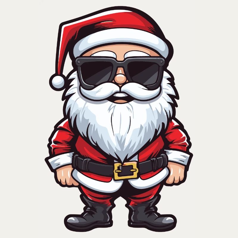 Weihnachtsmann Comic Santa