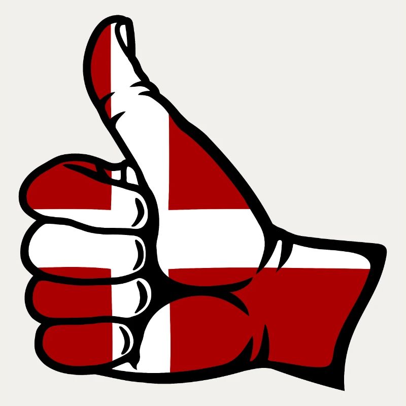 Drapeau du Danemark Symbole de droite