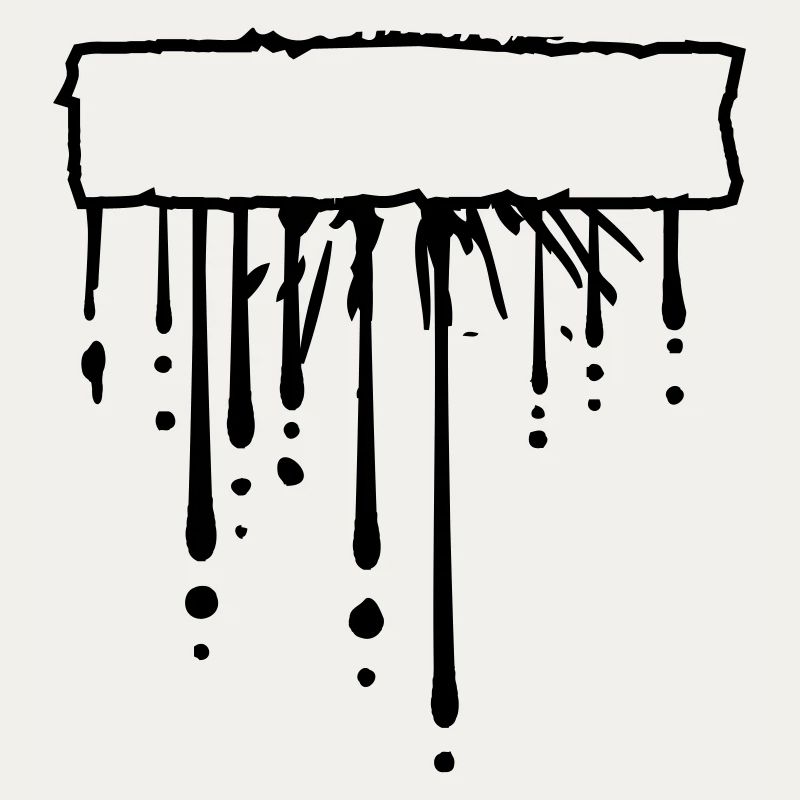 Champ de texte signe cadre goutte éclaboussures de graffitis