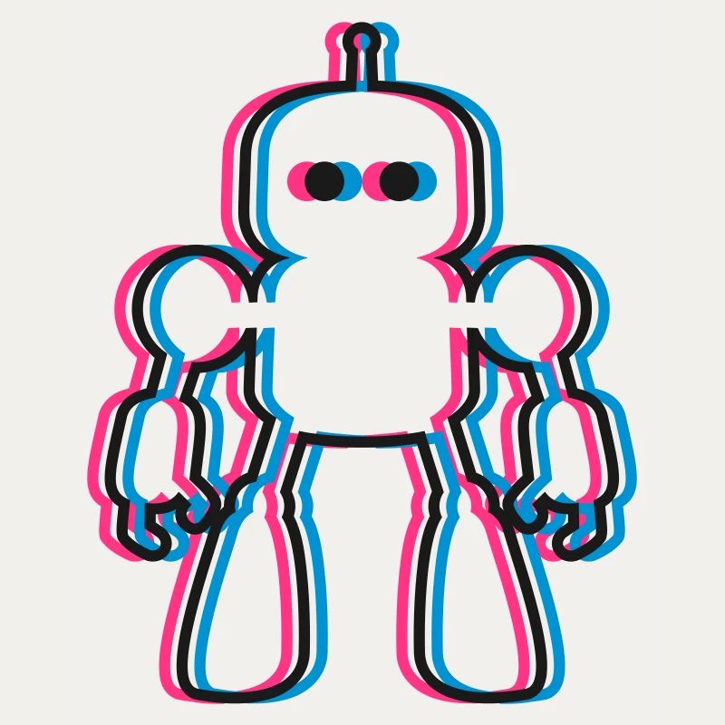 Robot 3D Effect AI Sci-Fi