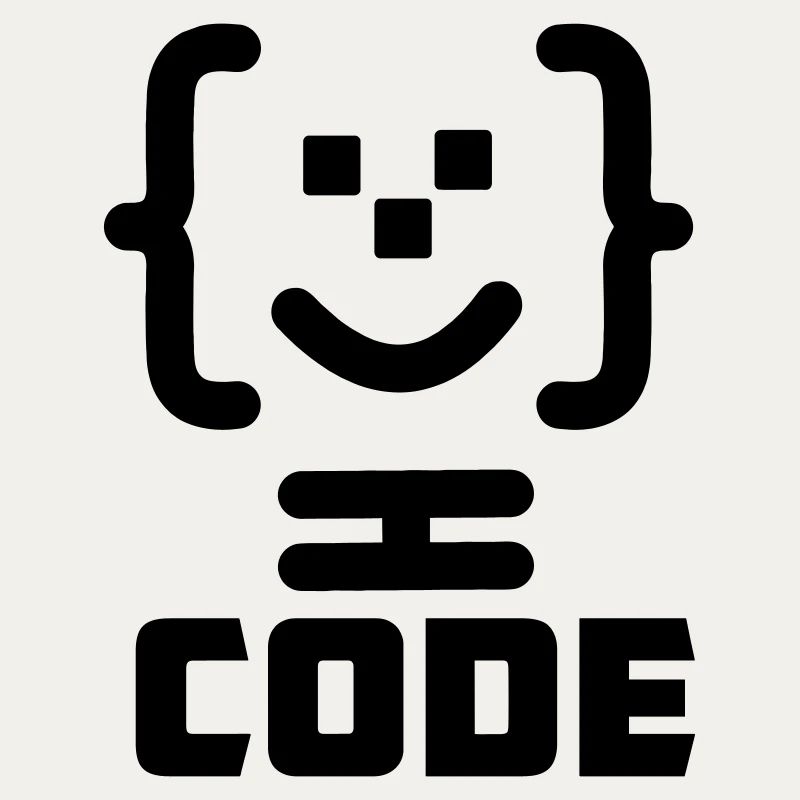 Hauptprogrammierer-Code-Logo mit Text CODE