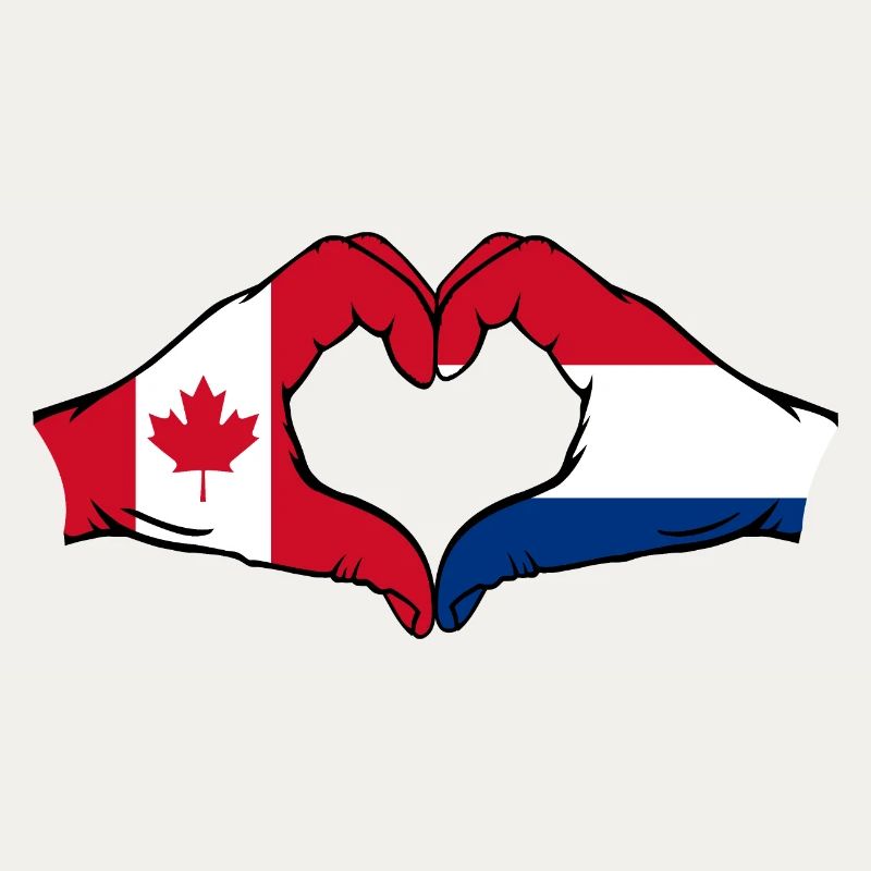 Canada Holland heart shape with hands
