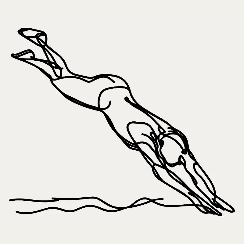 Graphiques de natation