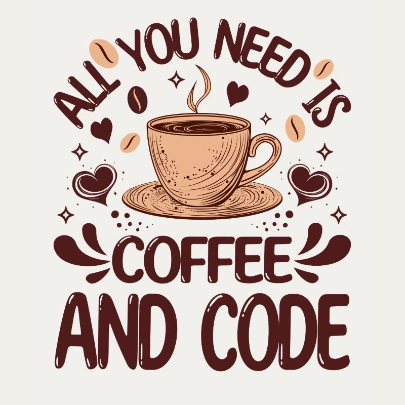 Alles, was Sie brauchen, ist Kaffee und Code Lustiger Programmierer