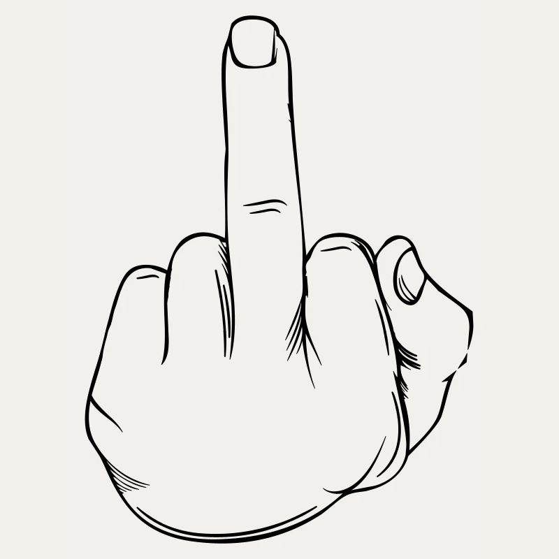 Middle finger statement