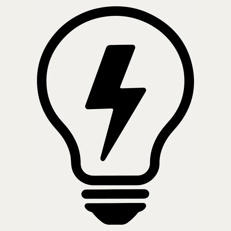 Creative Idea T-shirt - Electric Light Bulb