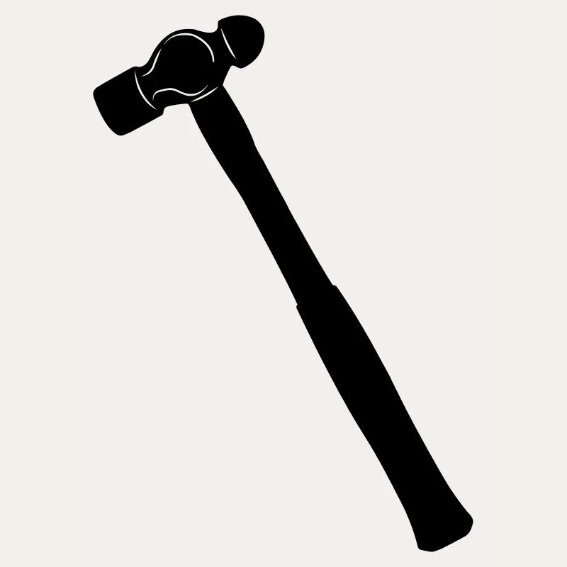 Kugelhammer oder Dellhammer Schattenbild