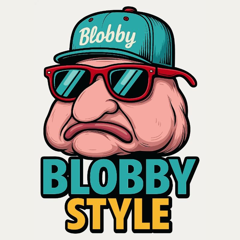 Blobby Style Cartoon Tee