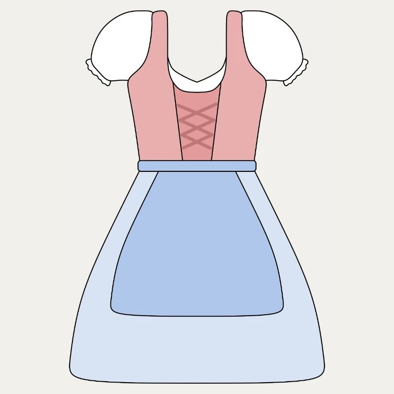 Conception de robe bavaroise traditionnelle Dirndl