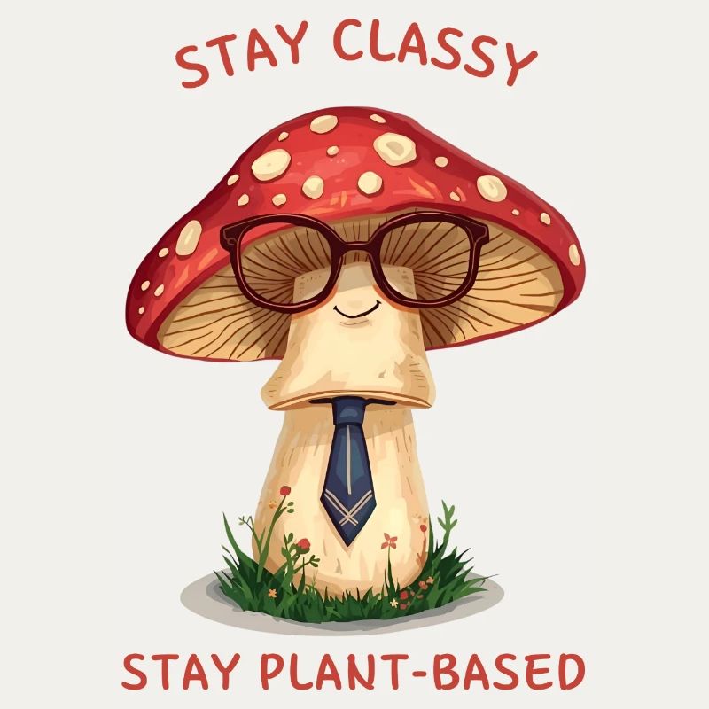 Stay Classy - Design de champignon nostalgique