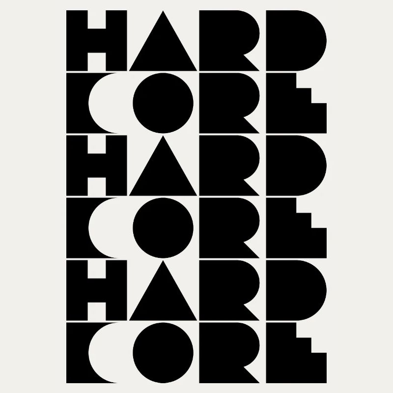 Conception typographique hardcore de logos