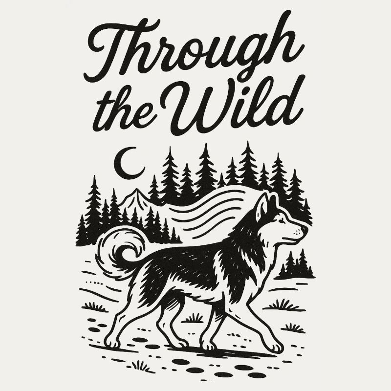 Husky durch die Wildness