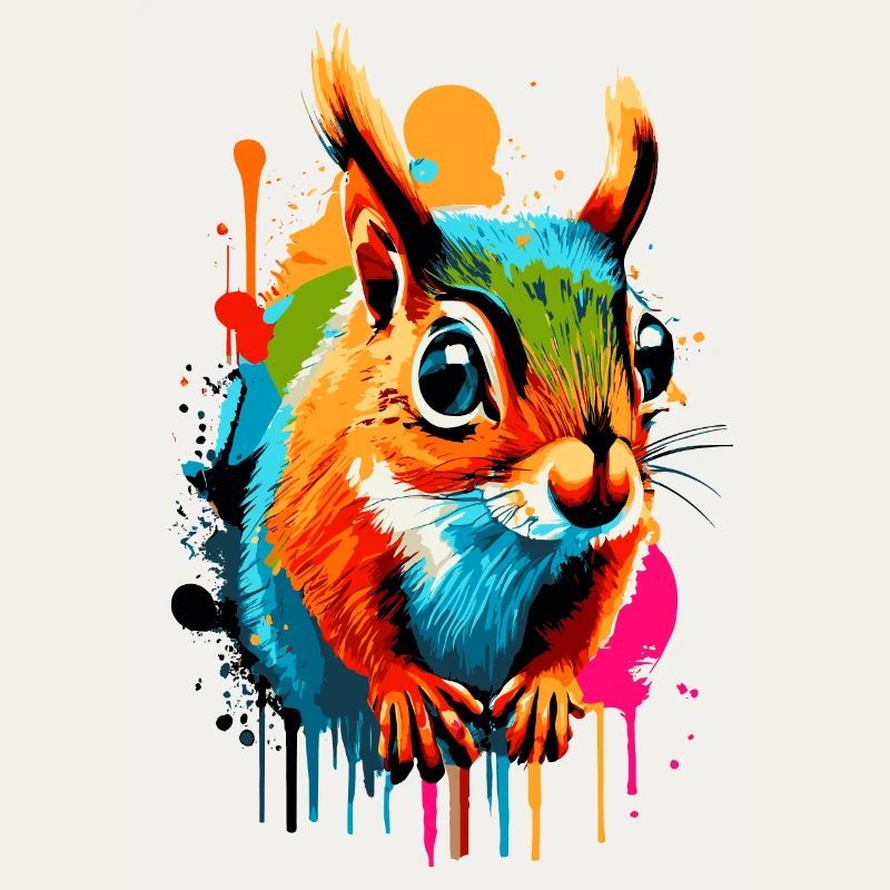 Eichhörnchen Sciurus - Squirrel Farbenfroh