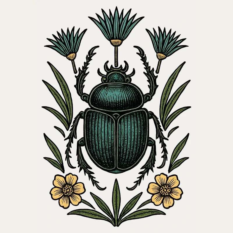 Insecte dans la structure de la fleur