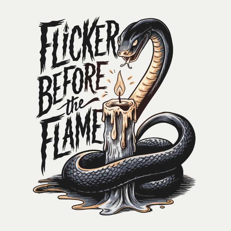 Shake Candle Flicker Snake Lover Artwork