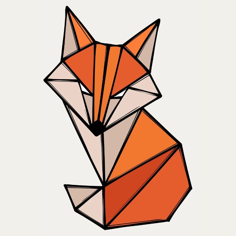 Fuchs Polygon Geometry Art abstrait Créatif