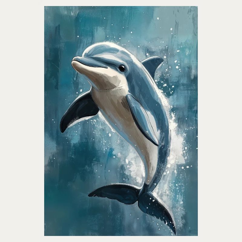 Illustration eines Delfins