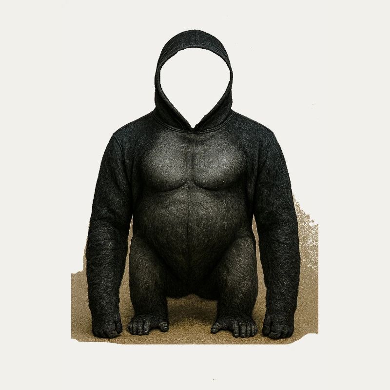 Shadow Gorilla Kapuzenpullover Design