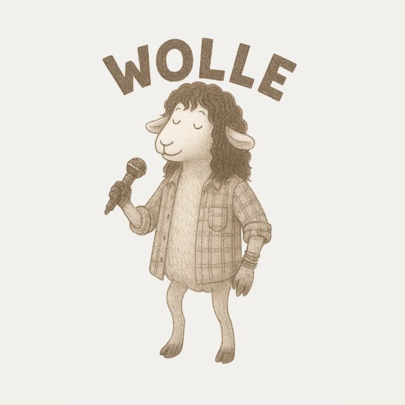 Wool Sheep with Microphone
