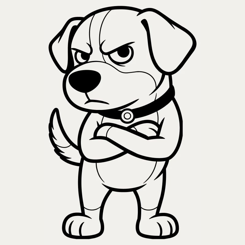 Grumpy Dog