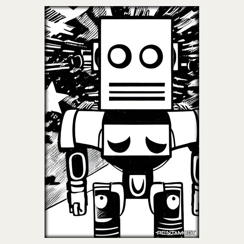 Robot Comic Future Cyborg Machine Technology