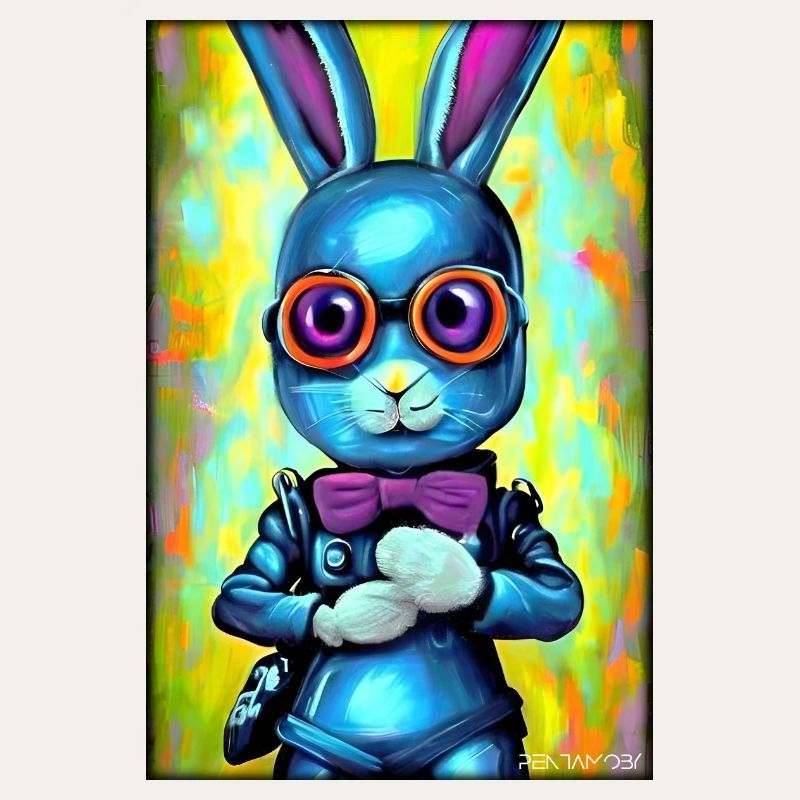 Easter Easter Cyber Future Sci-Fi Animal