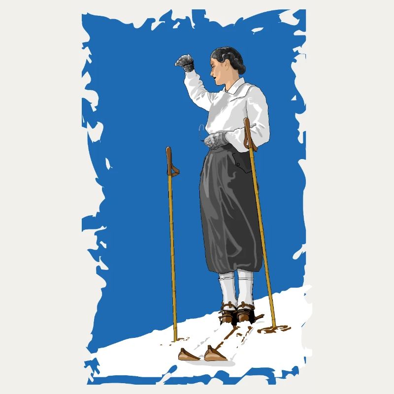 La mode du ski à l’ancienne