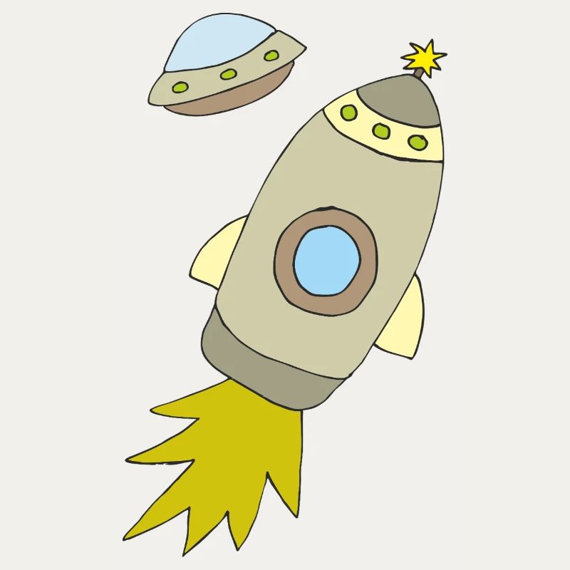Space rocket with luminous propulsion