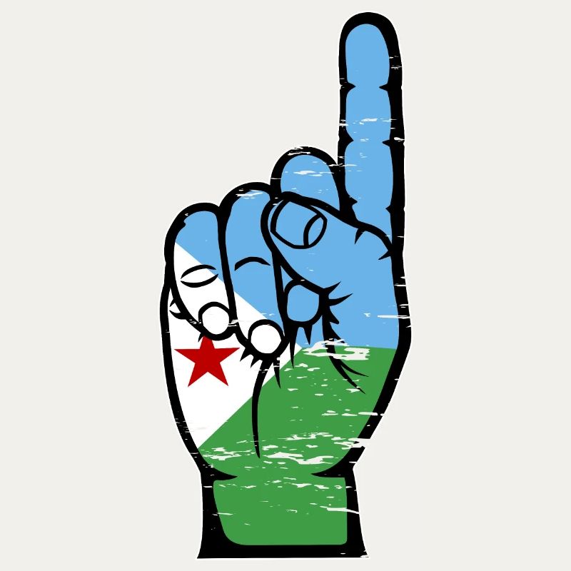 Drapeau de Djibouti numéro 1 utilisé