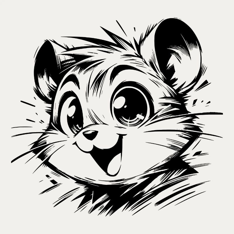 Dessins de hamster d’enfants joyeux