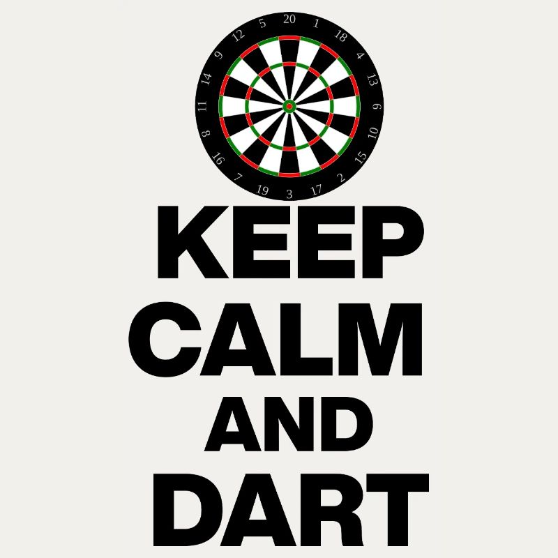 KEEP CALM AND DART ON! 180 DARTS PLAYER GIFT