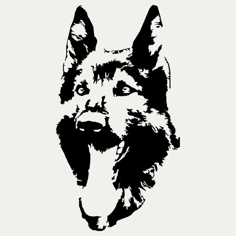 German Shepherd Head