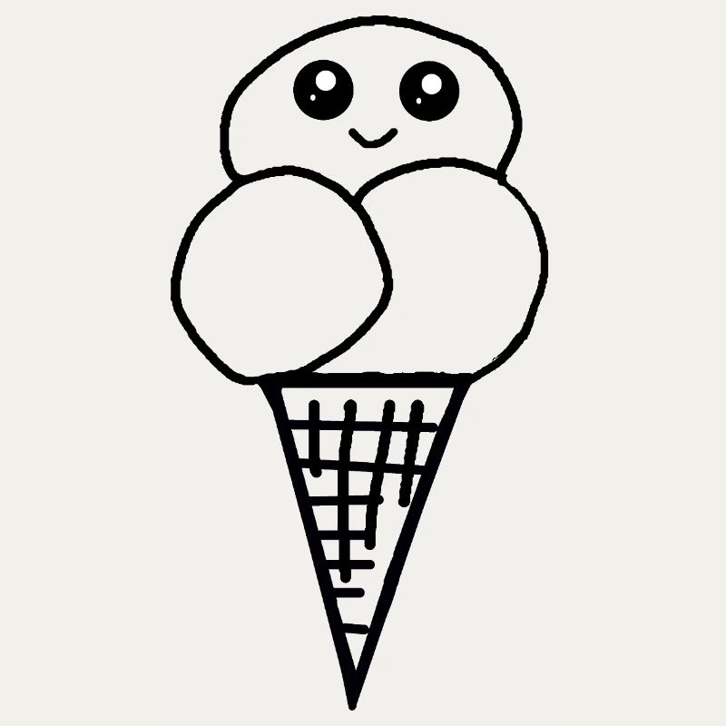 Eis Eiswaffel Eistüte Eiscreme Eiskrem