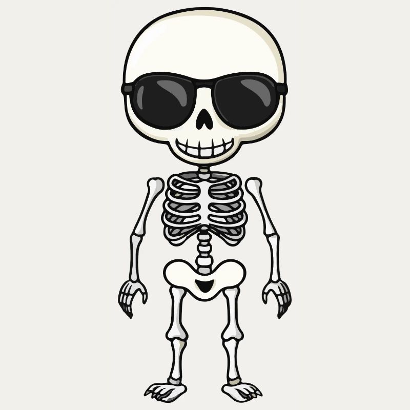 Skelett Comic Halloween
