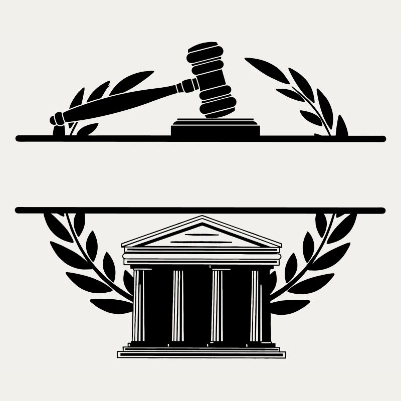 Palais de justice monogramme d’avocat