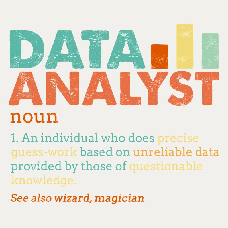 Data Analyst Retro Farbblöcke
