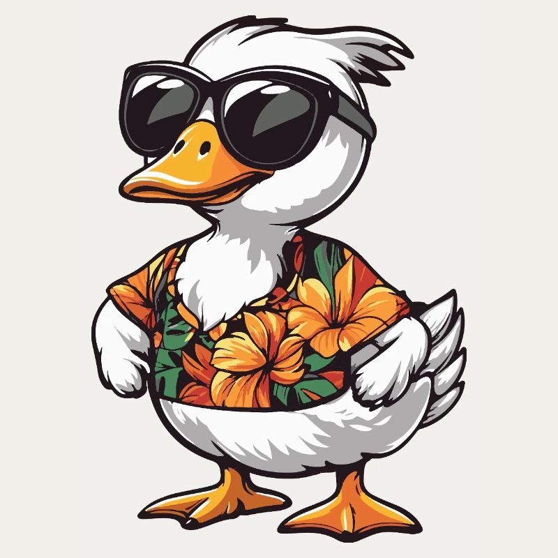 Gans Comic Cool Sommer