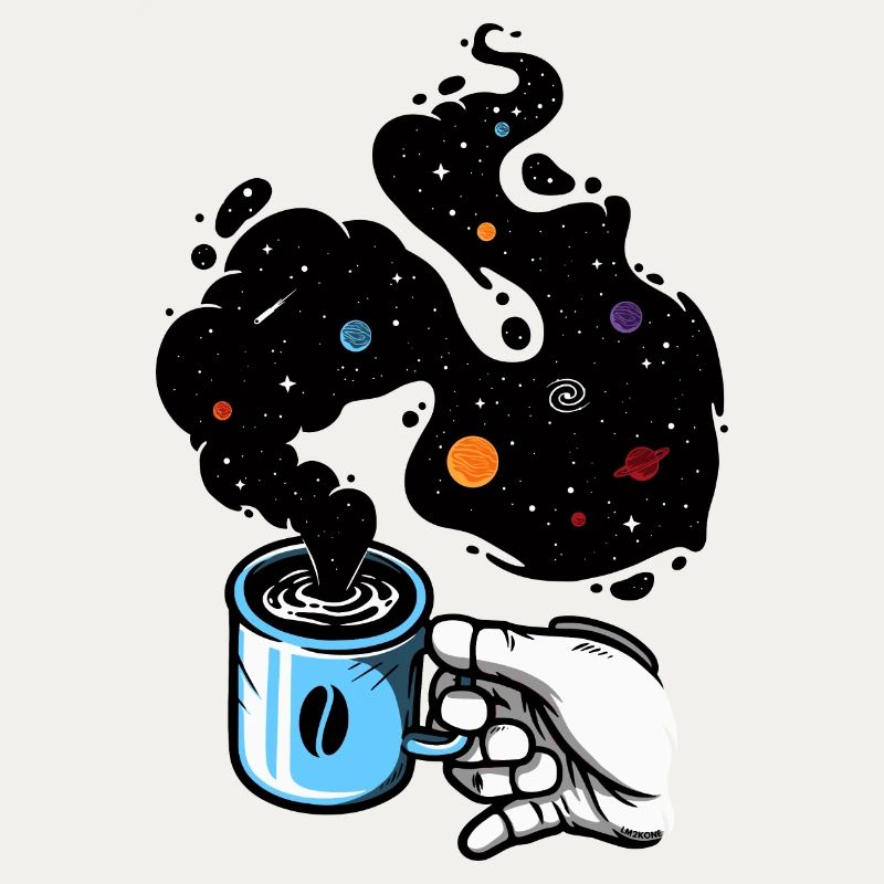 Astronaute - Main mug café espace