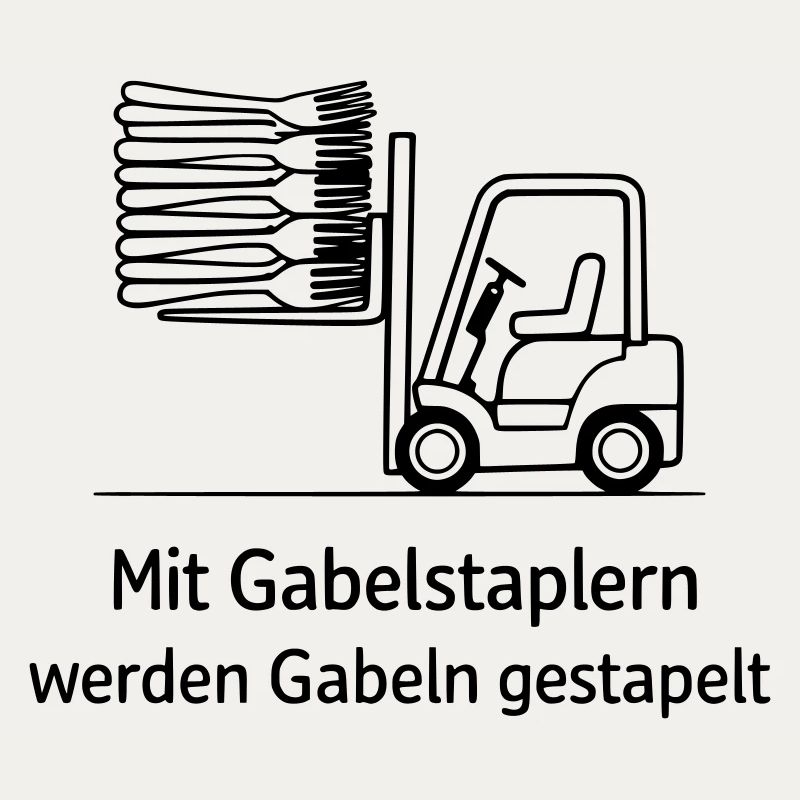 forklift pun fork stacking