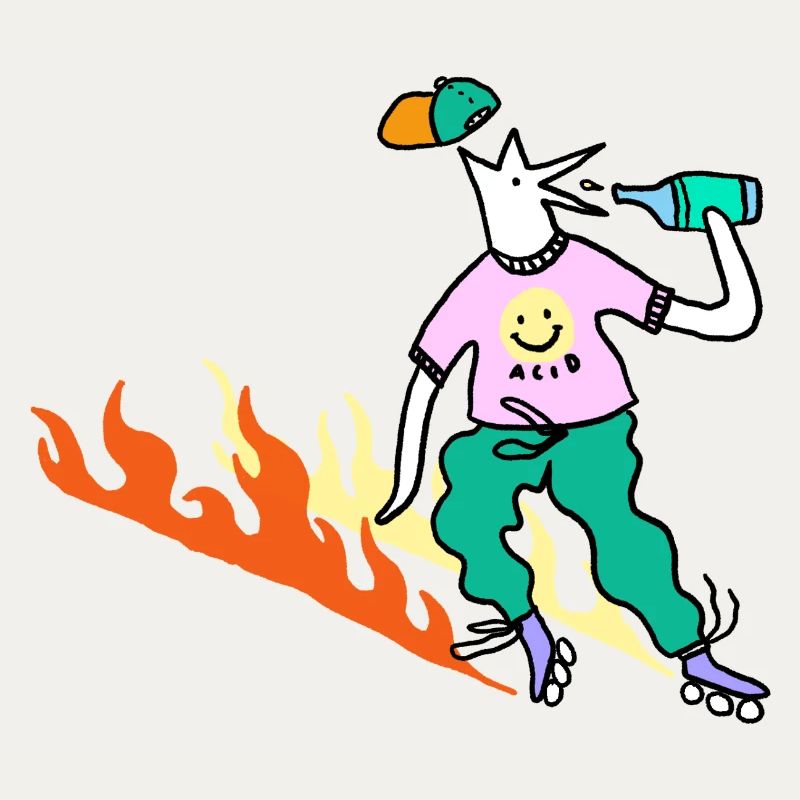 Roller_Skater_on_fire