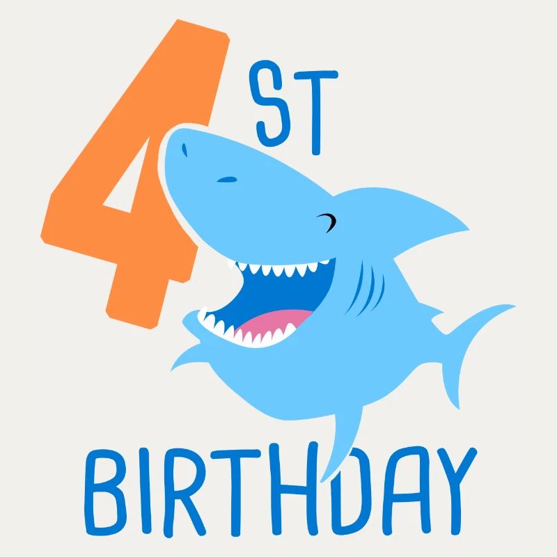 4e anniversaire garçon 4 ans requin