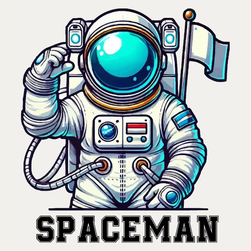 Astronaute de bande dessinée de l’espace